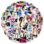 50PCS Anime Nana Sticker Set, Waterproof Vinyl Decals, Anime Character Collection for Laptop, Water Bottle Gifts Birthday Decorations (Gray)