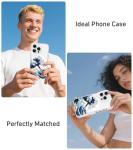 FEWGEY Clear Phone Case for iPhone 16 Pro Compatible with Magsafe, The Great Wave Japanese Anime Kanagawa Ocean Surf Beach Art Design Magnetic Shock Proof Heavy-Duty Protection for Men Boys Women