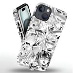 TRAGHEIR Compatible with iPhone 15 Case Anime,Funny Cartoon Kawaii Anime Phone Case for iPhone 15