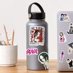 50PCS Anime Nana Sticker Set, Waterproof Vinyl Decals, Anime Character Collection for Laptop, Water Bottle Gifts Birthday Decorations (Gray)
