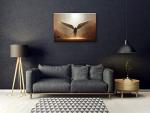 Fantasy Angel Stretched Canvas Wall Art for Living Room Bedroom Home Decoration,Abstract Anime Picture Print Painting Decor Artwork,Mysterious Wing Man Gallery Wrapped Gift,Inner Frame 24x36 Inches