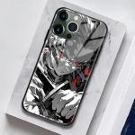 Personalized Manga-Themed Glossy Phone Case - Anime Art Design Tempered Glass Cover Shell (Tanjiro_Kamado, for iPhone 16 Pro Max)