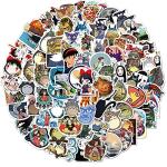 100Pcs Janpanese Anime Cartoon Sticker for Kids, Cute Cartoon Waterproof Vinyl Stickers for Adult Teen Girl Water Bottle Laptop Phone Computer Guitar Notebook Skateboard Scrapbook Helmet