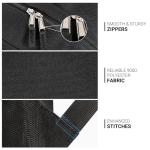 ZORFIN 26L Black Backpack for College, and Travel: Water Resistant Bookbag