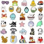 SINCCO 20/40/50 PCS Cute Enamel Backpack Pins, Funny Enamel Pins Bulk Set Cool Button Pins Aesthetic Brooch Lapel Pins Anime for Backpacks, Jackets, Hats, Kids, Girls