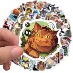 100Pcs Janpanese Anime Cartoon Sticker for Kids, Cute Cartoon Waterproof Vinyl Stickers for Adult Teen Girl Water Bottle Laptop Phone Computer Guitar Notebook Skateboard Scrapbook Helmet