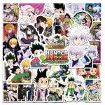 Hunter Anime Hunter Stickers,Hot Japanese Anime Stickers for Kids,50Pcs Kids Manga Sticker Pack,Cartoon Characters Stickers Manga Decorative Waterproof Decals for Laptop,Phone Case(HH)