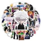 Hunter Anime Hunter Stickers,Hot Japanese Anime Stickers for Kids,50Pcs Kids Manga Sticker Pack,Cartoon Characters Stickers Manga Decorative Waterproof Decals for Laptop,Phone Case(HH)