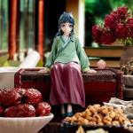 MABAIUDE 3pcs Maomao Figure Maomao Statue - 1/7 Scale Sitting Pose Hanfu Version Mao Mao Figure Model - PVC Anime People Collectibles Desktop Decoration Gifts for Fans