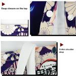 Rejolly Demon Slayer Anime Canvas Tote Bag 4 Pack Reusable Grocery Shopping Handbag Japanese Animation Shoulder Bag (F)