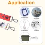 Pounchi Soot Sprite Lanyard (2 Pcs) with Cute ID Badge Holder, Anime Lanyards Card Protector for Keys Wallet Office School Teacher Student Nurse Teens