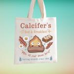 TSOTMO Calcifer's Bed & Breakfast Tote Bag Anime Lover Gift for Women Mother Best Friend (Calcifer's tote)
