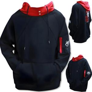 QQJVIYSI Men Cosplay Costume Hoodie 3D Novelty Hooded Pullover Sweatshirt Sweater Halloween for Adult(JJK/hoodie//01-,XL)