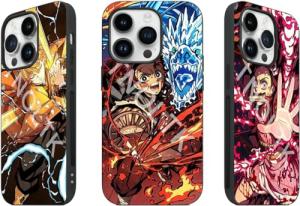 TNOLTK 3D iPh 16 Pro Max Case Anime Motion Anime Phone Case Shockproof Soft TPU Anti-Scratch Non-Slip Japanese Manga Case for iPh 16 Pro Max