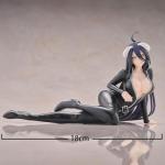 MABAIUDE 3pcs Albedo Figure Bunny Girl Albedo Statue Anime Figurine Kneeling Pose Girl 1/7 Scale Manga Character Model Handmade Collectible Desktop Decoration