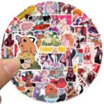 50pcs Chainsaw Anime Man Stickers for Kids, Cool Waterproof Vinyl Decal for Teen Adult Boy Laptop, Travel Case, Phone, Bike, Water Bottle, Guitar, Computer, Skateboard (Chainsaw50)