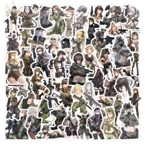 60Pcs Sexy Anime Camouflage Girl Stickers, Beauty Cartoon Sticker Collection,Reusable Vinyl Waterproof Stickers,DIY Decorative for Laptop Luggage Skateboard Water Bottles (Camouflage)