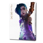 KANCAIGOU Arcane Jinx animated movie poster Canvas Prints Wall Art poster Home Decor JK005 (A,12x18inch Framed)