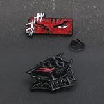 Guts Angry Eyes Enamel Brooch Pins Brand Of Sacrifice Guts Berserker Armor Cosplay Lapel Badge Brooches Jewelry Gift for Teens Women Men and Fans (2pcs Guts Pins)