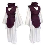 JJK Cosplay For Anime Jujutsu Kaisem Choso Costume Men Outfit Black Purple Tops Pants Full Sets(Purple-XXXL)