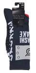 Bioworld Naruto Shippuden Kakashi Hatake Hidden Leaf Village Logo Athletic Crew Socks