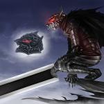 Guts Angry Eyes Enamel Brooch Pins Brand Of Sacrifice Guts Berserker Armor Cosplay Lapel Badge Brooches Jewelry Gift for Teens Women Men and Fans (2pcs Guts Pins)