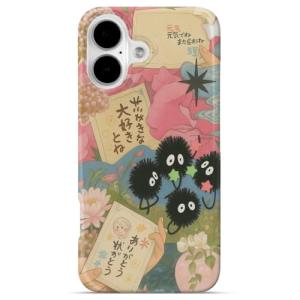 GEQCDBN Compatible with iPhone 16 Case, Cute Anime Girly Soft Slim TPU Shockproof Aesthetic Protective Phone Case Cover for Women Girls 6.1"