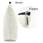 kdxpbpz Cosmetic Bag for Women, Waterproof Flax Material, Anime Lover Gifts for Girls, Travel Makeup Organizer Zipper Pouch