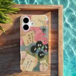 GEQCDBN Compatible with iPhone 16 Case, Cute Anime Girly Soft Slim TPU Shockproof Aesthetic Protective Phone Case Cover for Women Girls 6.1"