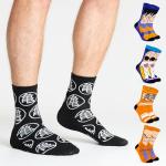 Dragon Ball Z Mens Socks Pack of 5 Crew Socks for Men Teenagers Soft Breathable Work Sports Casual Size 8-13 Anime Gifts