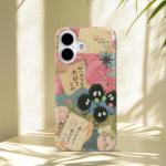 GEQCDBN Compatible with iPhone 16 Case, Cute Anime Girly Soft Slim TPU Shockproof Aesthetic Protective Phone Case Cover for Women Girls 6.1"