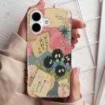 GEQCDBN Compatible with iPhone 16 Case, Cute Anime Girly Soft Slim TPU Shockproof Aesthetic Protective Phone Case Cover for Women Girls 6.1"