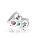 Zootopia 2 Stickers Roll - 500Pcs 8 Style Jud Hopps Nic Wilde Anime Cute Cartoon Adventure Vinyl Stickers Decals - Easy Stick & Removeable for Fans Scarpbook Window Tumblers Water Bottles Teens