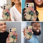 GEQCDBN Compatible with iPhone 16 Case, Cute Anime Girly Soft Slim TPU Shockproof Aesthetic Protective Phone Case Cover for Women Girls 6.1"