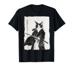 Samurai Cat Ukiyo-e Warrior Art T-Shirt