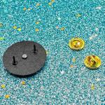 Lucky Wheel Enamel Pin - Fun Rotatable Design