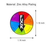 Lucky Wheel Enamel Pin - Fun Rotatable Design