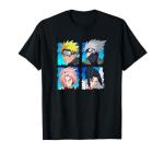 Naruto Shippuden Main Characters Graphic T-Shirt