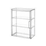 BOHOIDEE 3 Tiers Clear Display Case for Figures, Acrylic Storage Organizers Box with Magnetic Door, Wall-Mounted Dustproof Showcase for Collectibles Action Figure