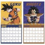 2025 Dragon Ball Z Wall Calendar Adventure