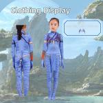 LG LOUIS GARDEN Avatar Costume for Kids, Anime Costume Halloween Cosplay Jumpsuit Tights Bodysuit Stage Costumes for Children Girls Boys