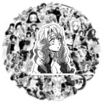 50Pcs Demon Manga Slayer Stickers Mixed Pack Black and White Kimetsu Cartoon No Yaiba Stickers Movie Decorative Sticker for Kids Teens Adults Waterproof Sticker for Water Bottle Laptop (Gm)