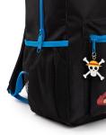 One Piece Luffy Boys Backpack | Black Rucksack with Adjustable Straps | Practical & Organised Luggage Sports School Bag | Anime Game Series Movie Merchandise Gifts for Kids & Teens