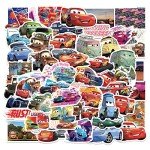 50Pcs American Cartoon Cars Stickers for Kids Animation Cars Stickers Classic Cartoon Anime Stickers for Laptops, Computers, Water Bottles (Cars)