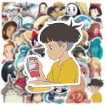 100PCS Anime Miyazaki Hayao Stickers for Laptop, Cartoon Vinyl Studio Ghibli Movie Stickers for Water Bottle, Phone Hard Hat Skateboard Scrapbooking Gifts for Kids Adults