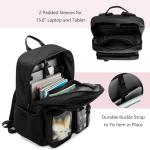 Prokva Ita Bag Pin Display Backpack with Insert, Kawaii Aesthetic Backpack with Laptop Sleeve for Cosplay and Concert, Black (Pins NOT Included, Patent Design)