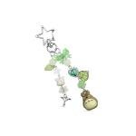 Safe Zone Playpen Cute Keychain, Kitty Cat Otter Decor Gifts for Animal & Anime Lovers, Y2K Heart Bow Pendant, Women Girls Kawaii Bag Charm (Anime)