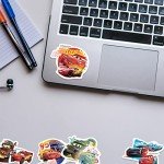 50Pcs American Cartoon Cars Stickers for Kids Animation Cars Stickers Classic Cartoon Anime Stickers for Laptops, Computers, Water Bottles (Cars)