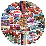 50Pcs American Cartoon Cars Stickers for Kids Animation Cars Stickers Classic Cartoon Anime Stickers for Laptops, Computers, Water Bottles (Cars)