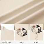 Kelxjia Oversized Graphic Tshirts for Men Japanese Streetwear Shirts Vintage Harajuku T Shirts Drop Shoulder Designer Tees(Apricot,2XL)